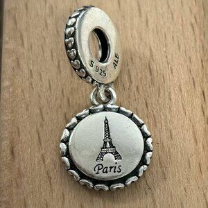 Pandora Paris Eiffel Tower Dangle Charm Pendant, S925 Silver Bracelets